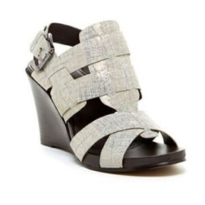 Donald Pliner Gaia Metallic Wedge Sandals